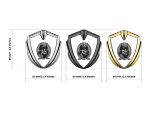 3d Silicone Badge Racing Look Glossy 3D